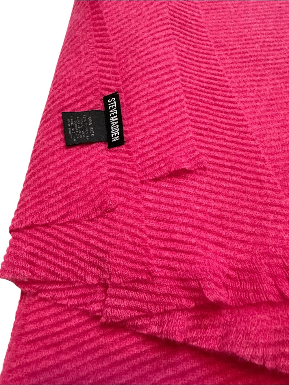 Steve Madden Oversized Hot Pink Wrap Scarf – Extra Long 82"